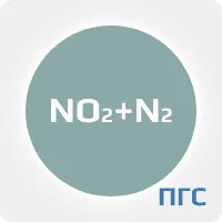 ПГС ГСО 2 разряд диоксид азота (NO2) 7,4 ppm в азоте (N2) в алюминиевом баллоне 10 л. вентиль нержавеющий