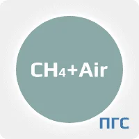 ПГС-ГСО 1 разряд, Метан (CH4) 1,6% в воздухе в баллоне 4-5л, соединение DIN 6