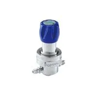 Регулятор AMFLO UHP AU24 Материал: Код SH (Body-SUS316L VAR; Poppet, Nozzle,Diaphragm,Gland -Hastelloy®C-22; Seat: PCTFE) ; Поверхность 0.13 um; 2х портовый, вх. давл. 159 бар, CV-0.45