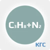 Калибровочная газовая смесь: ПРОПАН (C3H8) 50 % + АЗОТ (N2) ост. в баллоне 10 л. Сталь, вентиль Латунь