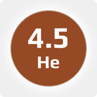 Гелий (He) марка А 4.5 (99,995%) в баллоне  50 л, 300 бар, соединение  G 3/4 (DIN 9)